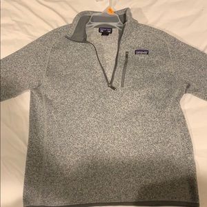Grey Patagonia quarter zip